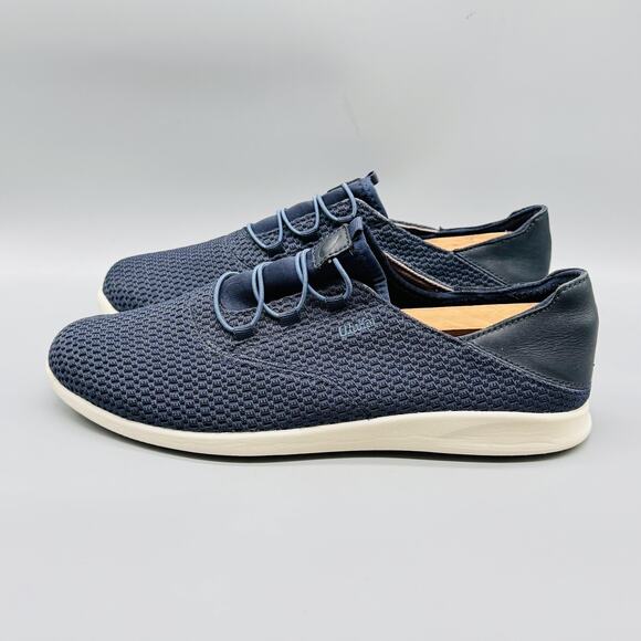 OluKai Shoes Mens 10 Blue Alapa Li Knit Mesh Slip On Athletic Sneakers Low Top - Picture 5 of 13